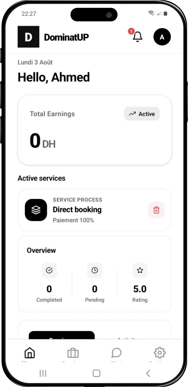 DominatUp app