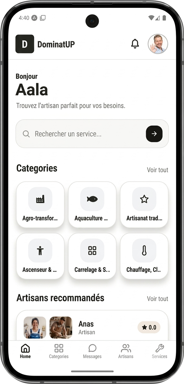 DominatUp app